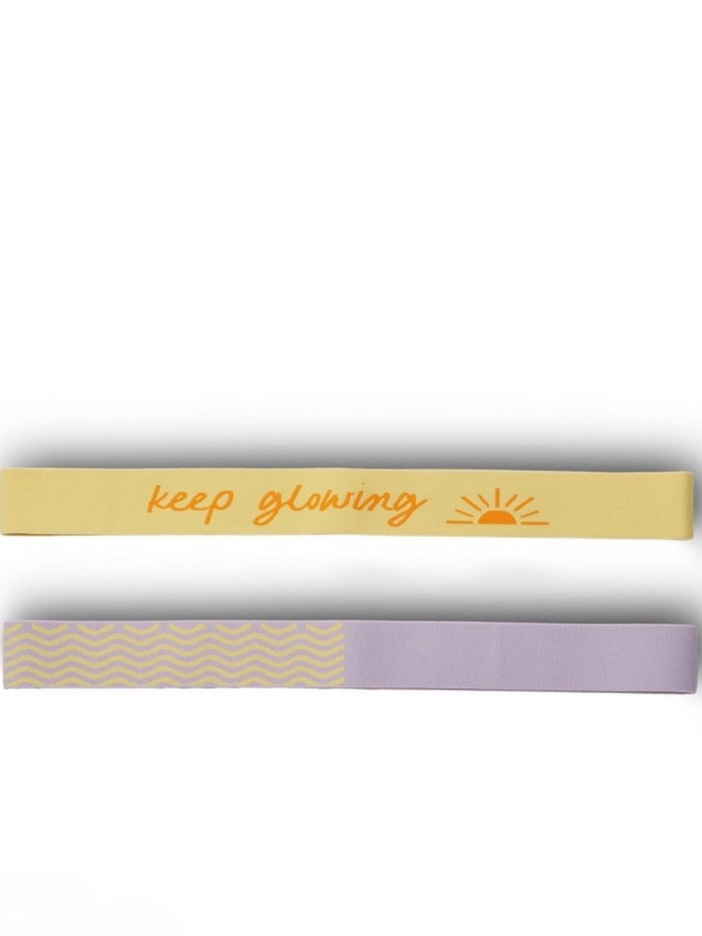 3 for $15 SALE Set of 2 Beach Towel Bands: Yellow and Purple by Target Bullseye